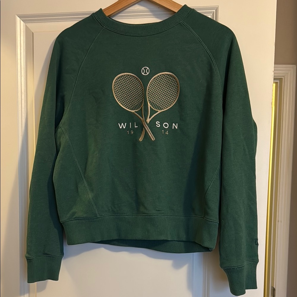 Wilson Green Tennis Sweatshirt